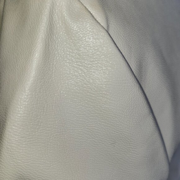 25110 EXPRESS Faux Vegan Leather Long Sleeved Top. Size Medium - Picture 5 of 12